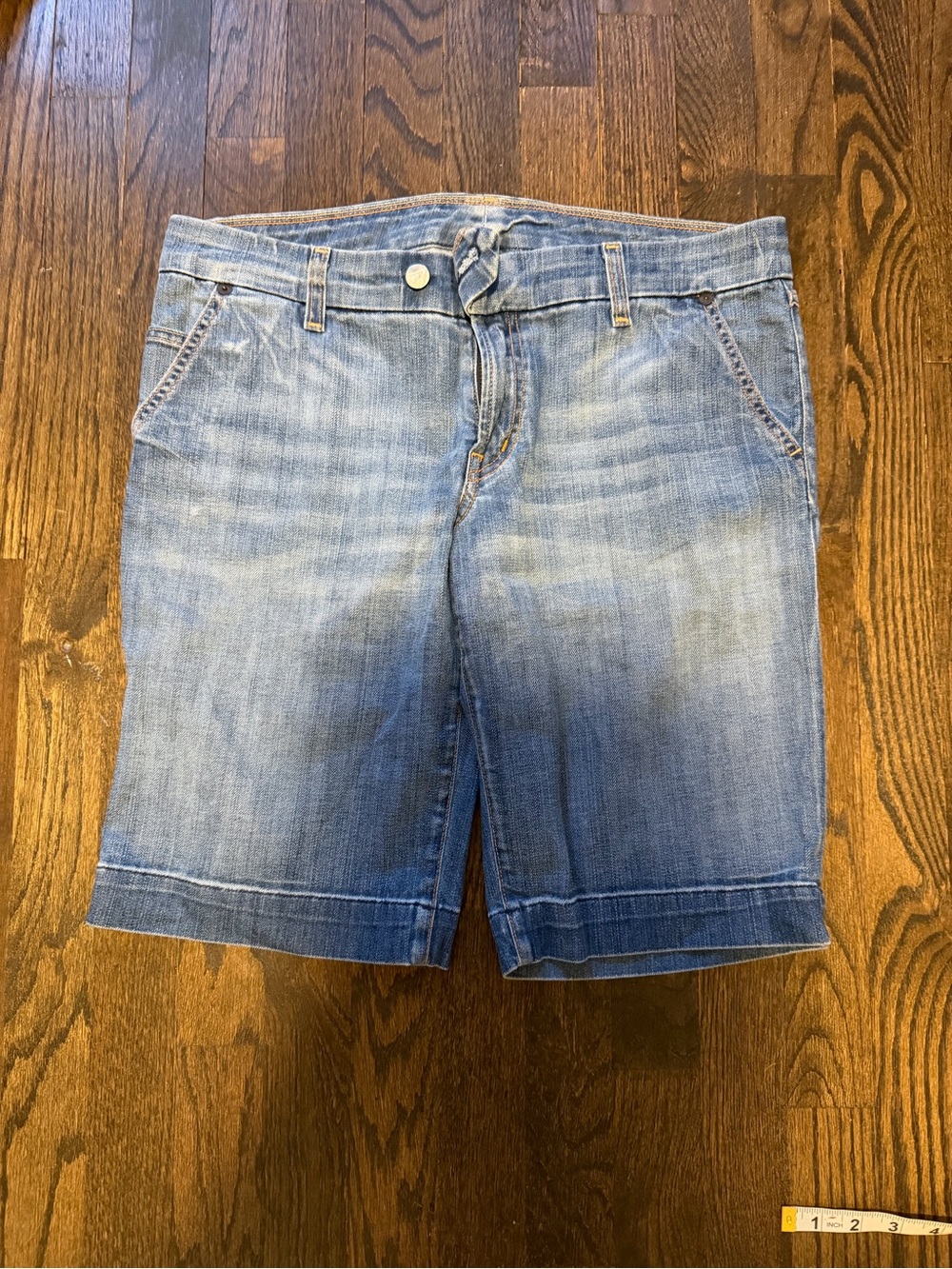 Citizens Of Humanity Light Blue Denim Bermuda Shorts